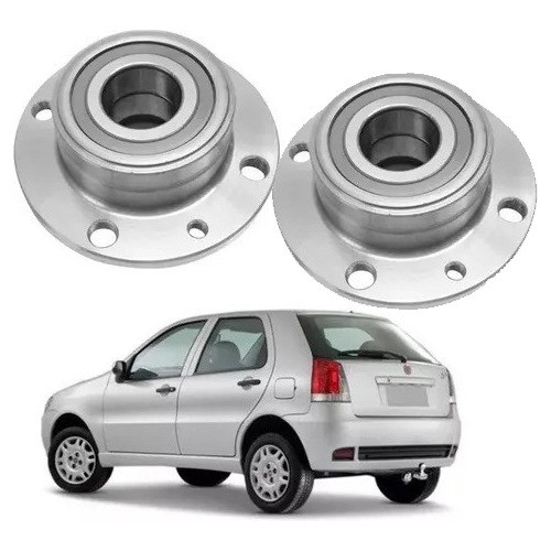 Par Cubo Roda Traseiro Palio C/ Rolamento 1.0 96 97 98 99 00 0