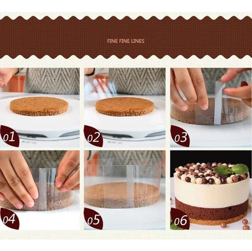 Rollo Acetato Repostería , Tortas Minicakes 6cm X 100 Metros 1