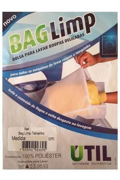 Kit 2 Saco P/ Lavar Roupas Delicadas Calcinha Sutiã 40x33 Cm 1
