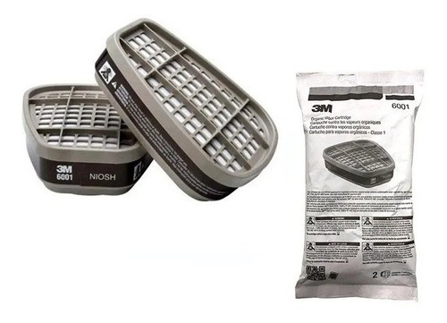 Filtros 3m 6001+retenedores+prefiltros Apto P/pintura 0