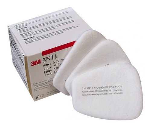 Filtros 3m 6001+retenedores+prefiltros Apto P/pintura 1