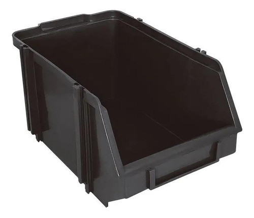Kit 72 Caixa Box Gaveteiro Industria Bin Preta N5 12x15x23cm 1
