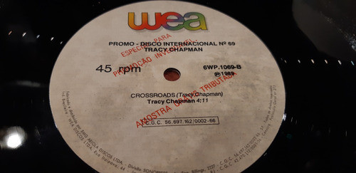 Tracy Chapman Crossroads Vinilo Maxi Promo Brasil Bueno 1989 1