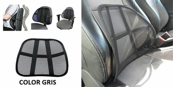 Respaldo Anatomico Para Espalda/lumbar Gris Para Auto/silla 0