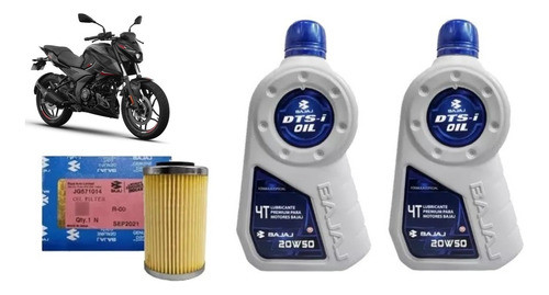 Kit Filtro Aceite Original + Gulf Mineral Bajaj Rouser N250 0