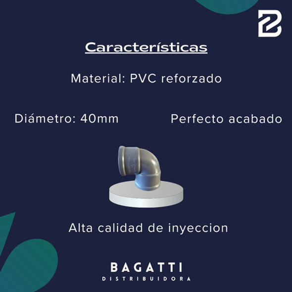 Combo X25 Codos Plastico Pvc Negro Clase 10 1