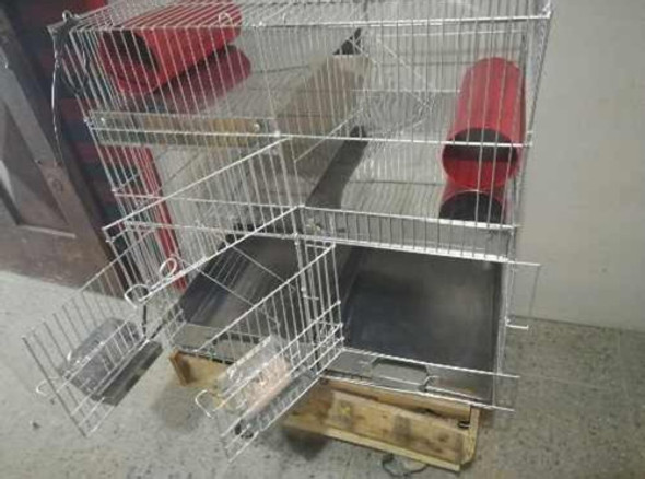 Jaula Con Entrepisos De Acero Inoxidable 0