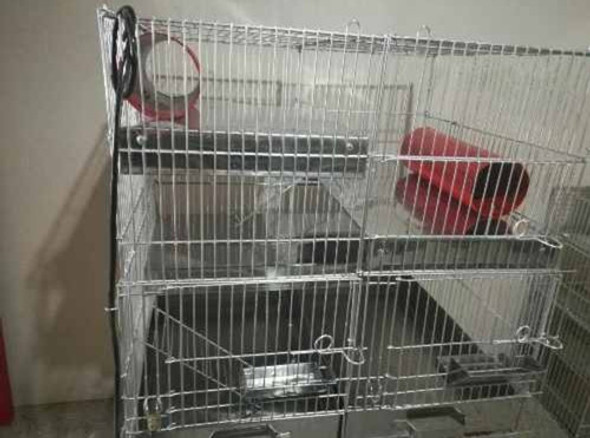 Jaula Con Entrepisos De Acero Inoxidable 1