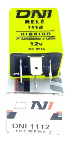 Relé De Pisca Hibrido - 12v - 120w - Dni 1112 0