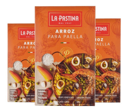 3x Arroz Para Paella La Pastina 1 Kg 0