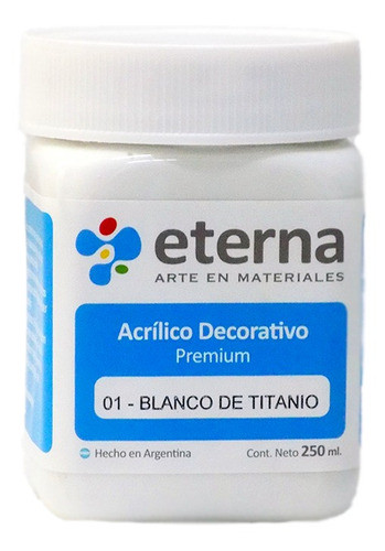 Eterna 9290 Acrílico Decorativo Premium Blanco De Titanio 25 0