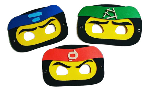10 Antifaces Ninjago En Goma Eva 0