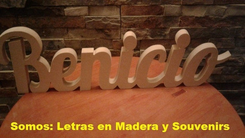 Letras Decorativas En Madera Fiestas 1