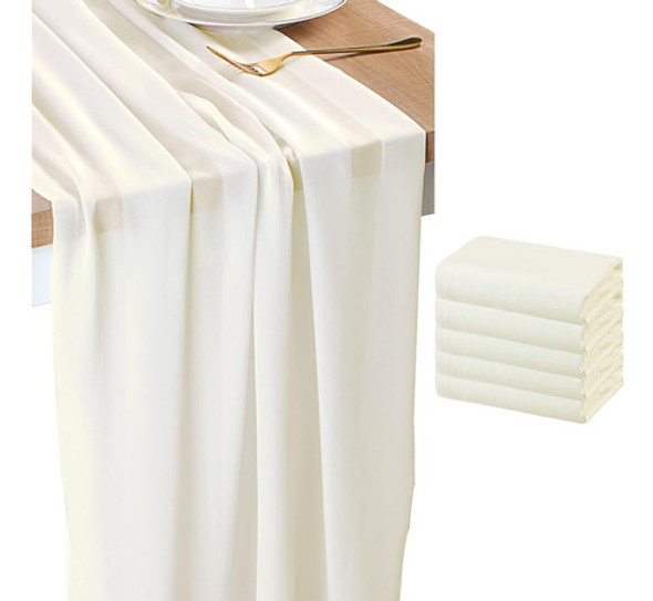 Besbesme Camino De Mesa De Gasa Beige, Camino De Mesa Grande 0