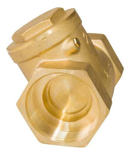 Válvula Retención Horizontal Bronce Ø 1/2 Clapeta Bronce 1