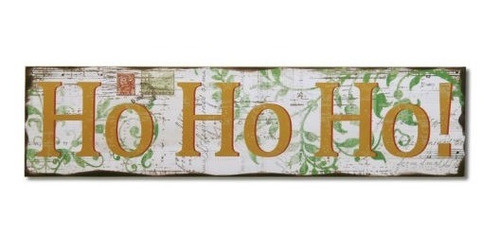 Adeco Home Decor  Ho Ho Ho!  Palabras De Artware Antiguo Mad 0