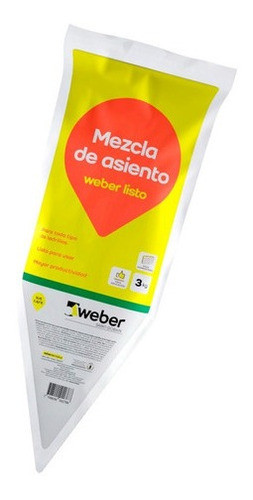 Mortero Mezcla De Asiento Weber Listo X 3 Kg 0