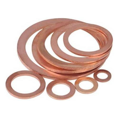 Arruela De Vedação Em Cobre 9mm 9,6x20,0x1,5mm C/ 10 Peças 1