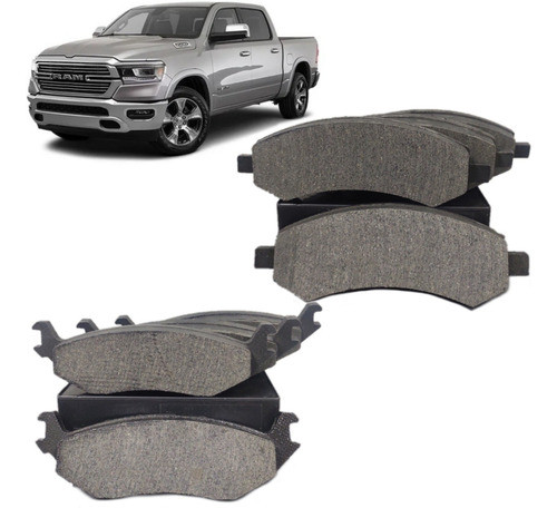 Kit Pastillas De Freno Dodge Ram 1500 Delantera Y Trasera 0