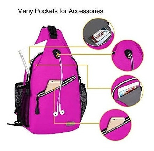 Mochila Bolso Bandolera Viaje Senderismo Paseo Gimnasio - 19 1