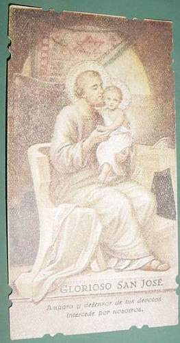 Religion Tarjeta Misa Dia Trabajo Iglesia San Nicolas 1/5/48 0