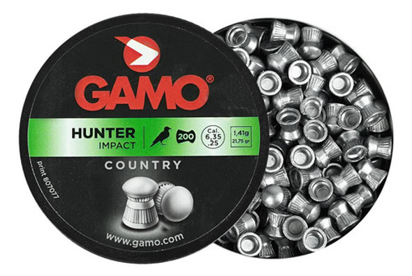 Chumbinho Hunter Impact Country Calibre 6.35 Gamo 200 Unida. 0