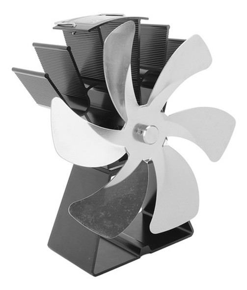 Ventilador De Fogão Movido A Calor De 6 Lâminas Em Liga De 0
