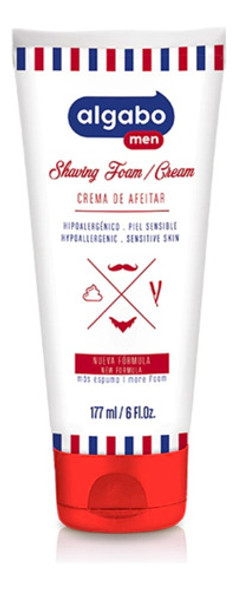 Shaving Cream Crema Afeitar Barber Profesional Algabo 177ml 0