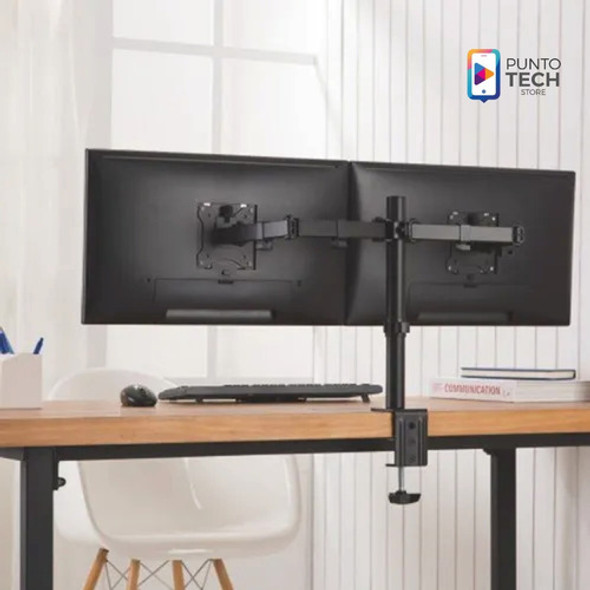 Soporte Movil Brateck Para 2 Monitores 17 A 27 Pulgadas 1