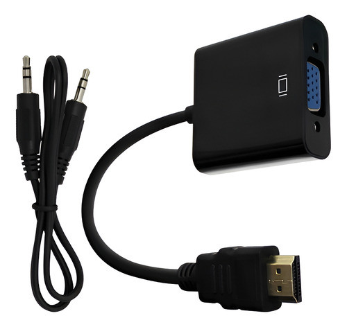 Cable Convertidor Adaptador Hdtv A Vga + Audio Conversor 0