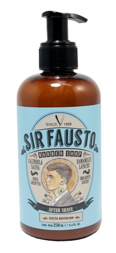 After Shave Sir Fausto Barbería Barba 250 Ml Mentolado 0