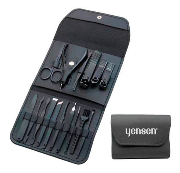 Set 16 Pieza Manicura Cortauñas Alicate Lima Pinza Yensen 0