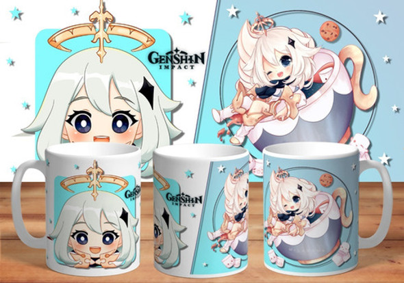 Taza Paimon, Genshin Impact De Plástico 0 Taza Paimon, Genshin Impact De Plástico 0