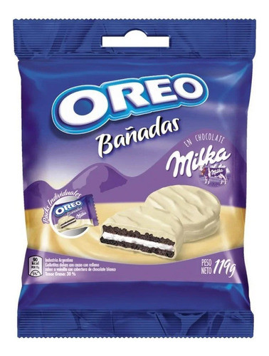 Galletas Clásicas Bañadas Chocolate Blanco Oreo 119 Grs. 0