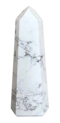 Ponta Howlita Pedra Cristal Natural Quartzo Branco Promoção 1