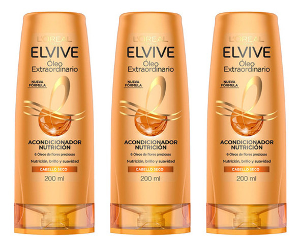 Pack Acondicionador Elvive Óleo Extraordinario 200 Ml 0