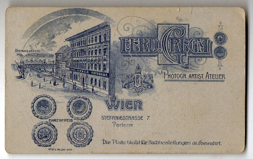 Fotografía Sobre Cartón  -  Carte De Visite   -  Austria 1
