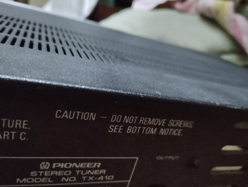 Sintonizador Pioneer Tx-410 1