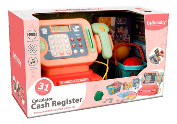 Juguete Caja Registradora Con Carrito Y Accesorios Toystore 1
