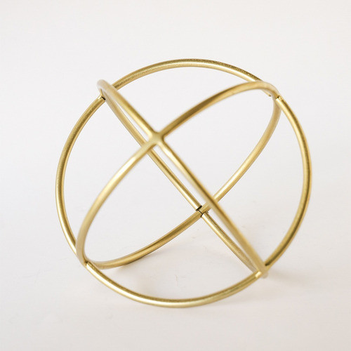 Adorno Esfera Metal Dorado 20 Cm Diam G Deco Hogar Living 1