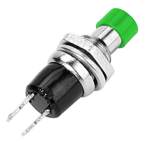 Kit 10 Unidades Botão Push Button Pbs-110 Sem Trava (verde) 1