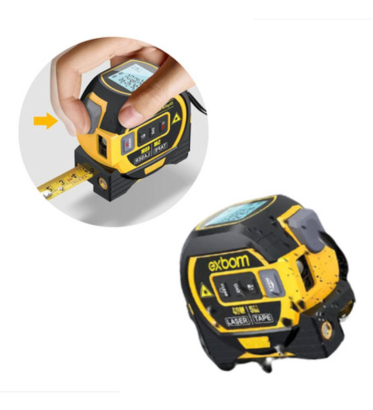 Trena A Laser Fita Métrica 3 Em 1 Digital Multifuncional 0