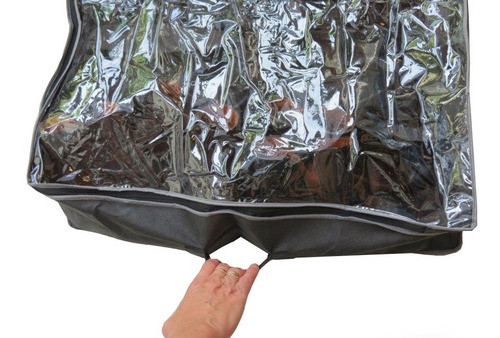 Organizador De Zapatos Bajo Cama 12 Zapatos Tapa Transparent 0