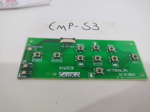 Teclado De Funções Projetor Epson S3 0