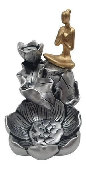 Incensário Cascata De Fumaça Yoga Flores 0