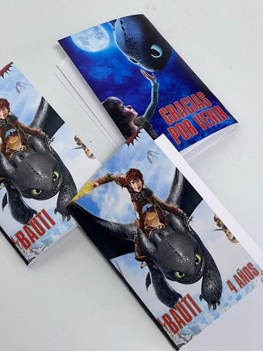 Souvenir Librito Colorear Personalizado X 10  A Tu Dragón 1