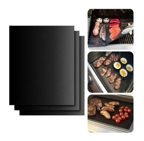 Tapete Para Churrasqueira Teflon Manta Grill Grelhado 1