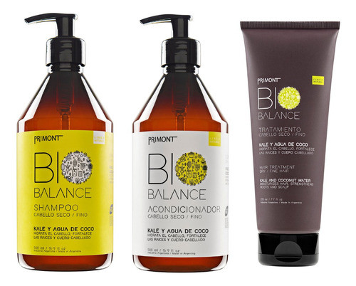 Shampoo + Acond + Tratamiento Bio Balance Secos Primont 0