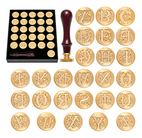 Sello De Metal Y Madera Para Lacrado Letra E X 2 Diseños 0