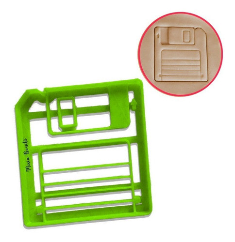 Diskette Floppy Disk Cortante Galleta Fondant Dia Retro 0